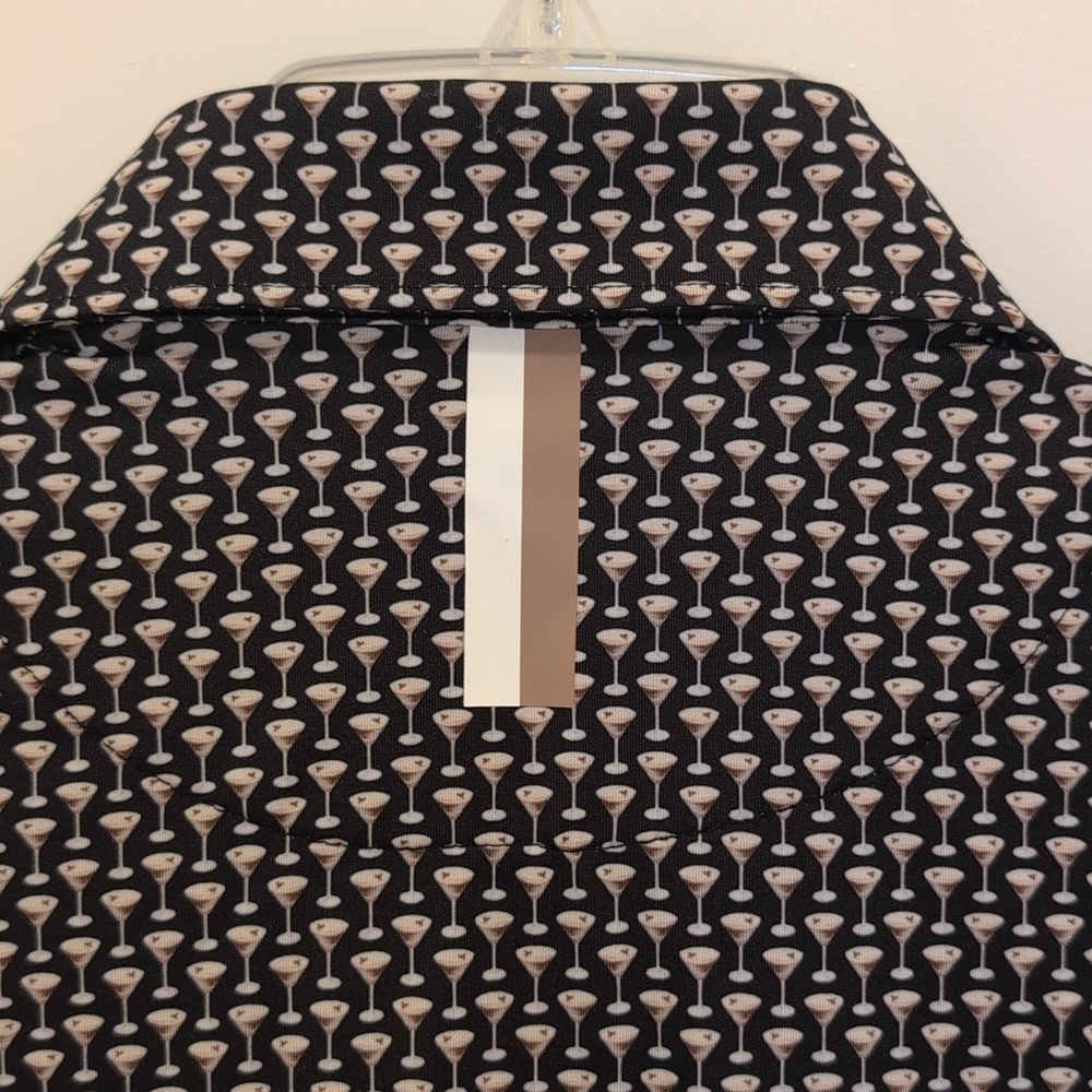 Rhoback Espresso Martini Micro-Pattern Polo - Picture 4 of 4